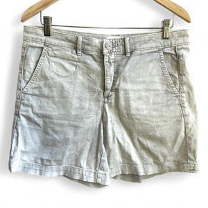CHINO by Anthropologie Gray Chino Relaxed Shorts, 28